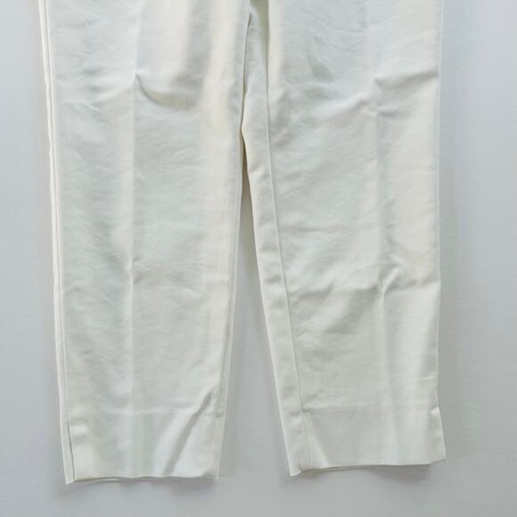 Maison Common Mid-Rise Slim-Leg Ankle Cotton-Blend Pants Size 42 US 12 Luxury - Picture 10 of 12